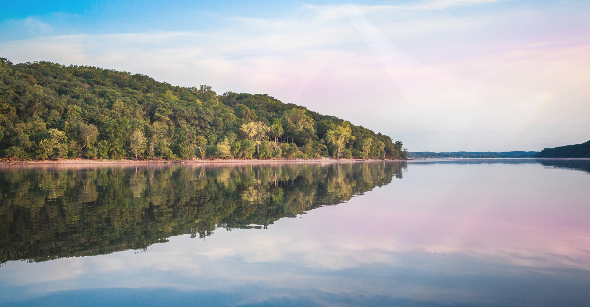 Crystal clear lake in Wisconsin